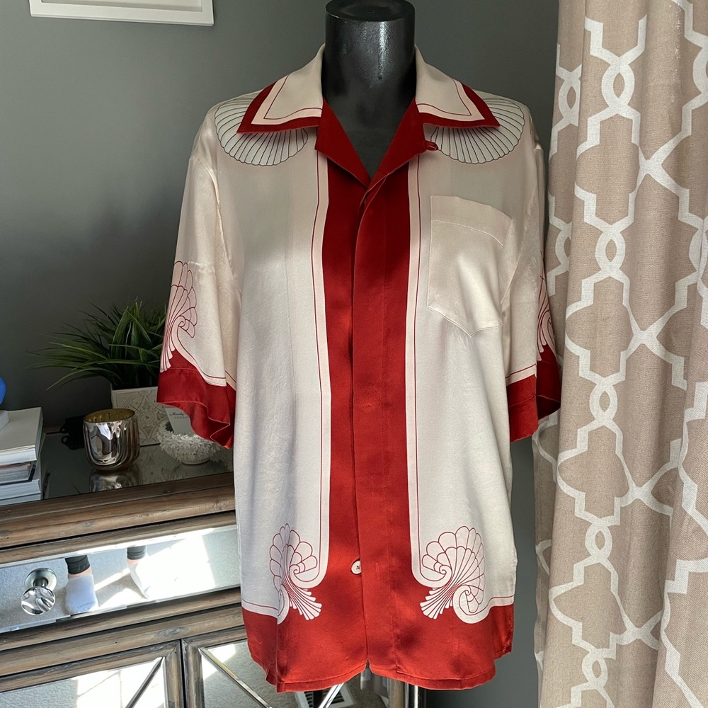 Casablanca Silk Button Down